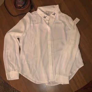 XL Forever 21 Contemporary Button Down Blouse